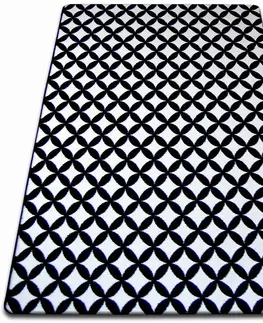 Koberce a koberečky Dywany Lusczow Kusový koberec SKETCH CALLUM bílý / černý - diamant, velikost 180x270