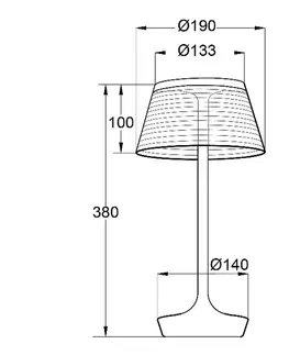 Stolní lampy Aluminor Aluminor La Petite Lampe LED stolní lampa, červená