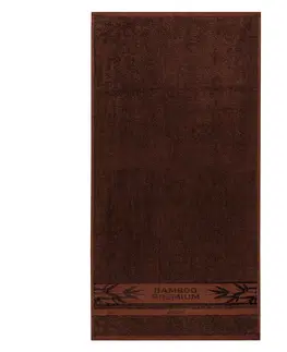 Ručníky 4Home Ručník Bamboo Premium tmavě hnědá, 30 x 50 cm, sada 2 ks