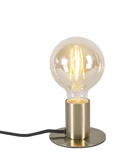 Stolni lampy Art deco stolní lampa zlatá - Facil