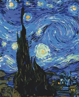 Reprodukce umělců Malování podle čísel Vincent van Gogh - Hvězdná noc