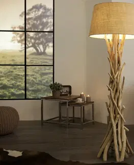 Designové a luxusní stojící lampy Estila Designová originální stojací lampa Cara 155cm