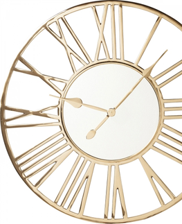 Nástěnné hodiny KARE Design Nástěnné hodiny Giant - zlaté, Ø80 cm