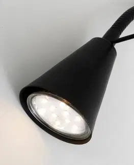 Nástěnná svítidla Briloner Nástěnné svítidlo LED Tusa, nástěnný prvek, černá barva