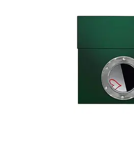 Poštovní schránky Radius design cologne Schránka na dopisy RADIUS DESIGN (LETTERMANN 1 STANDING darkgreen 563O) tmavě zelená