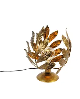 Stolni lampy Vintage stolní lampa starožitná zlatá 30 cm - Linden