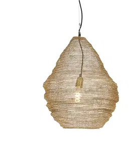 Zavesna svitidla Orientální závěsná lampa zlatá 45 cm - Nidum