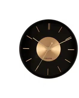 Hodiny Karlsson 5918BK designové nástěnné hodiny 35 cm