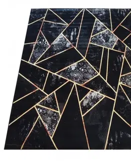 Moderní koberce Čierny koberec so zaujímavými detailmi Šírka: 160 cm | Dĺžka: 220 cm