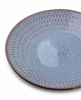 Talíře Affekdesign Keramický talíř ERICA 27 cm modro-šedý
