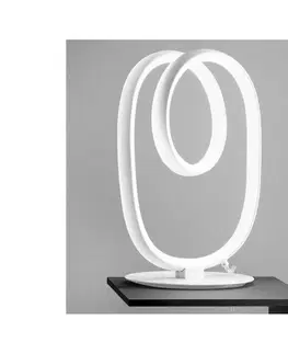 Lampy Gea Luce Gea Luce DIVA L BIANCO SATINATO-LED Stmívatelná stolní lampa DIVA 17W/230V bílá 