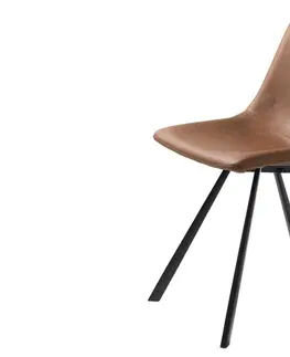 Židle Furniria Designová židle Claudia světlehnědá