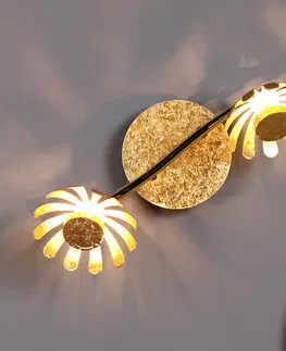 Nástěnná svítidla Eco-Light LED nástěnné svítidlo Bloom 2 zdroje zlaté