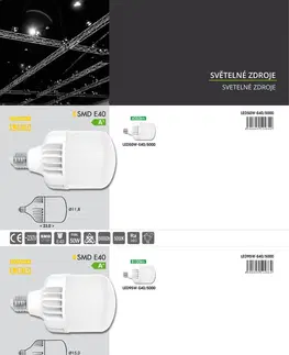LED žárovky Ecolite LED zdroj E40, 50W, 5000K, 4050lm LED50W-E40/5000