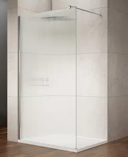 Sprchové zástěny GELCO VARIO CHROME jednodílná sprchová zástěna k instalaci ke stěně, sklo nordic, 1100 mm GX1511-05