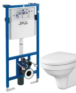 WC sedátka předstěnový instalační systém bez tlačítka + WC CERSANIT DELFI + SEDÁTKO H895652 X DE1