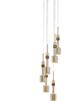 Designové lustry KARE Design Lustr Candy Bar - zlatý, Ø44cm