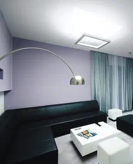 Designová závěsná svítidla SEC Závěsné LED svítidlo nepřímé osvětlení WEGA-FRAME2-AA-DIM-DALI, 32 W, bílá, 607 x 607 x 50 mm, 3000 K, 4360 lm 321-B-001-01-01-SP