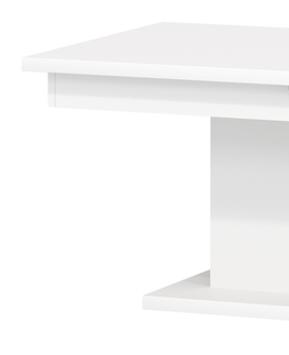 Konferenční stolky Konferenční stolek SIGOURNEY, bílá/černá