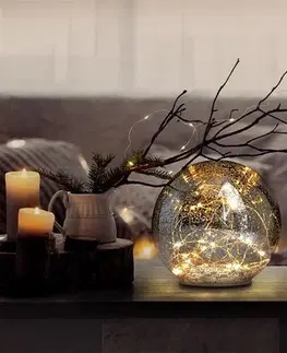 Vánoční dekorace Solight LED vánoční koule, pr. 15 cm, 20 LED
