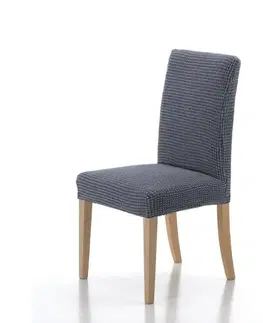 Židle Forbyt, Potah elastický na celou židli, komplet 2 ks SADA, modrý