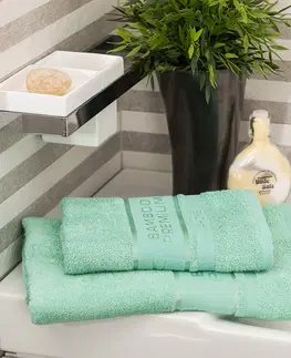 Ručníky 4Home Sada Bamboo Premium osuška a ručník mentolová, 70 x 140 cm, 50 x 100 cm