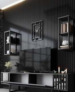 Obývací stěny Obývací stěna BAIB, antracit/černá