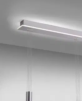 Chytré osvětlení PAUL NEUHAUS, Q-ETIENNE, LED závěsné svítidlo ocel, Smart Home ZigBee 2700-5000K 2076-55