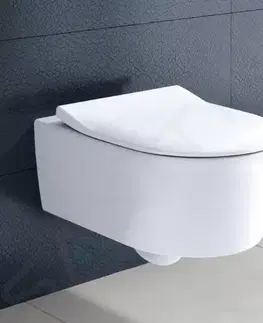 Záchody VILLEROY & BOCH Avento Závěsné WC se sedátkem SoftClosing, DirectFlush, alpská bílá 5656RS01