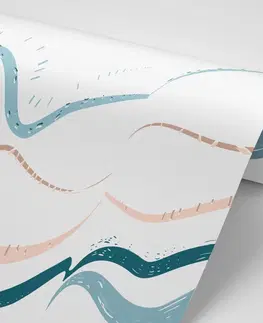 Abstraktní tapety Tapeta barevné vlnky