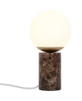 Designové stolní lampy NORDLUX Lilly mramor stolní lampa hnědá 2213575018