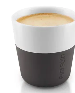 Termosky a termohrnky EVA SOLO Termošálky na espresso 80 ml 2 kusy karbonově černé