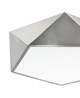 Designová stropní svítidla Nova Luce Kubisticky laděné stropní svítidlo Darius v různých barevných variantách - 400 x 100 mm, 4 x 10 W, stříbrná NV 8186204