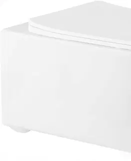 Záchody MEXEN/S Elis Závěsná WC mísa včetně sedátka s slow-slim, duroplast, bílá 30910600