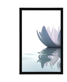 Květiny Plakát lotosový květ v řece