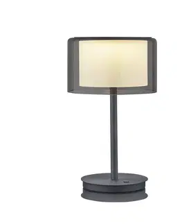 Stolní lampy na noční stolek BANKAMP BANKAMP Grand Smoke LED stolní lampa, antracit