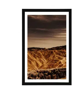 Příroda Plakát s paspartou Národní park Death Valley v Americe