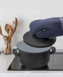 Chňapky Kuchyňská chňapka s magnetem MODROBÍLÁ