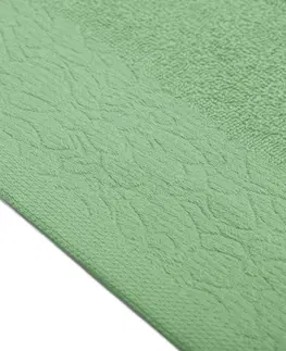 Ručníky AmeliaHome Sada 6 ks ručníků FLOS klasický styl zelená