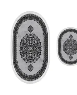 Koupelnové předložky L'essentiel Sada 2 kusů koupelnových podložek Orient Ornamental Grey