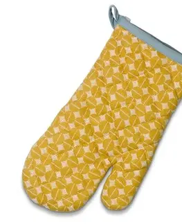 Chňapky Kela Chňapka rukavice SVEA, 100% bavlna, žlutomodrá