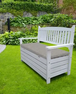 Zahradní lavice Zahradní lavička DILKA s úložným prostorem Tempo Kondela Hnědá