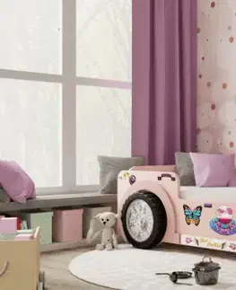 Postele Artplast Dětská postel JEEP | růžová