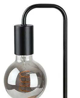 Designové stolní lampy Rabalux stolní lampa Bruno E27 1x MAX 40W černá 2090