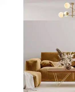 Svítidla Sofahouse 28530 Designový lustr Farsiris 75 cm zlatý závěsné svítidlo
