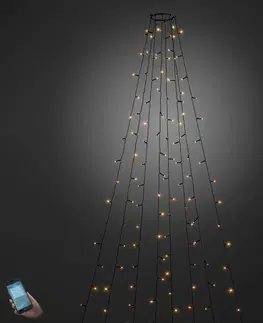Světelné venkovní řetězy Konstsmide Christmas Venkovní LED plášť na stromek ovládaný aplikací 400-flg.