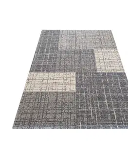 Moderní koberce Univerzální moderní koberec šedé barvy Šířka: 120 cm | Délka: 170 cm