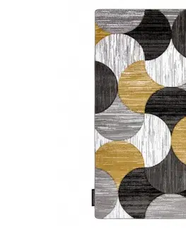Koberce a koberečky Dywany Lusczow Kusový koberec ALTER Geo mušle zlatý, velikost 140x190