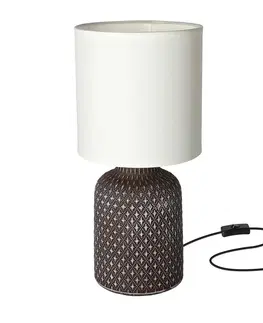 Lampy  Stolní lampa INER 1xE14/40W/230V hnědá 