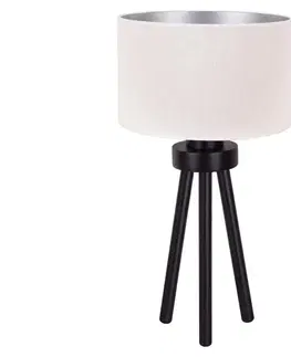 Lampy   - Stolní lampa LYON 1xE27/15W/230V krémová 